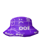 Stylish Purple Doodle Hat :(