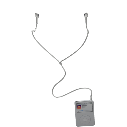 Y2K Retro iPod MP3 Player + Wired Earbuds