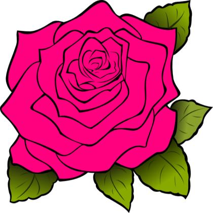 Pink Cartoon Rose Roblox decal