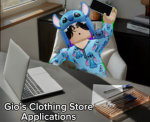 Gio’s Clothing Store Applications