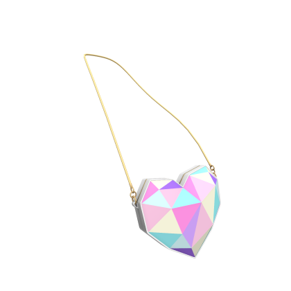 Rainbow Diamond Heart Purse