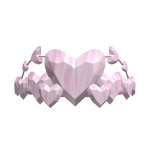 Pink Lunar Heart Crown