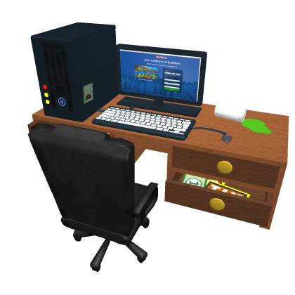 Desktop Computer w/ Office Chair