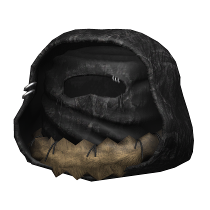 Black Fur Hooded Mask Roblox item