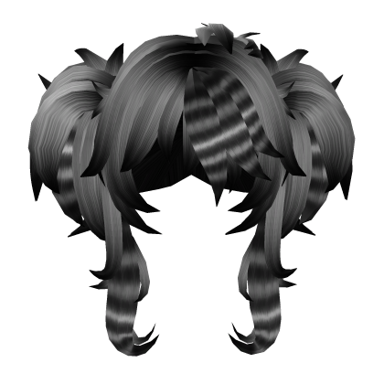 Y2K White Emo With Medium Pigtails Hair Roblox item