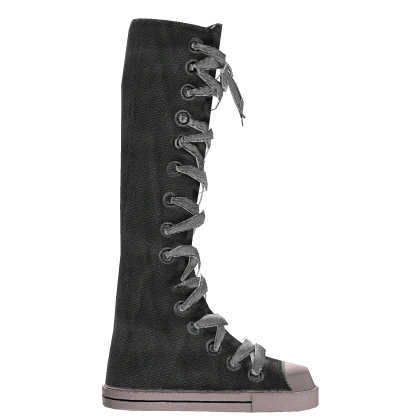 grey tall canvas sneakers - Right Shoe Accessory | Roblox