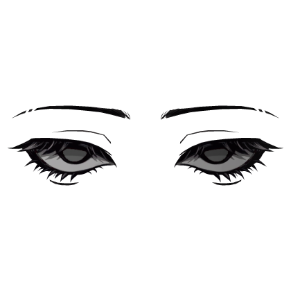 3D Anime Eyes (Grey)