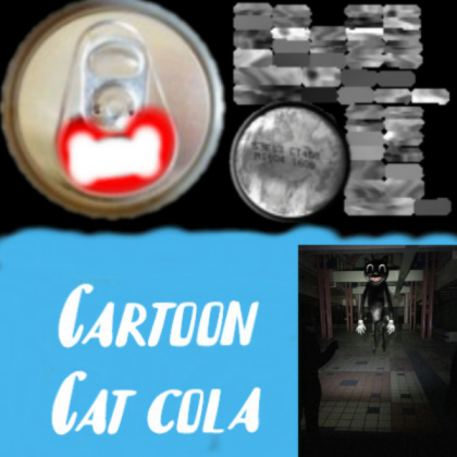 Cartoon cat cola texture Roblox decal