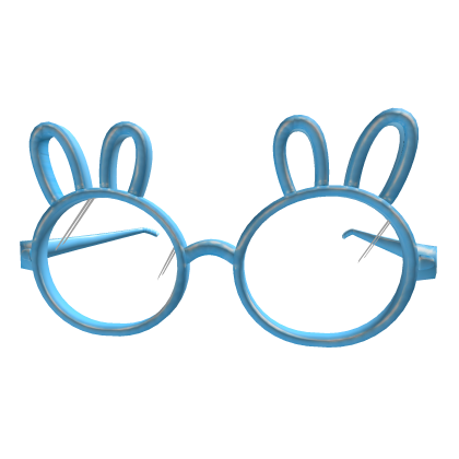 Cute Blue Bunny Round Glasses 🐰💙 Roblox item