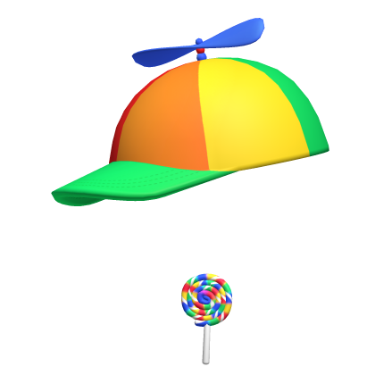 propeller hat w/ rainbow lollipop Roblox item