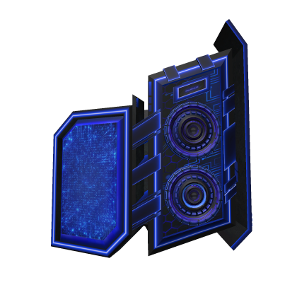 Blue HMHD Boombox Screen Shoulder (Left)