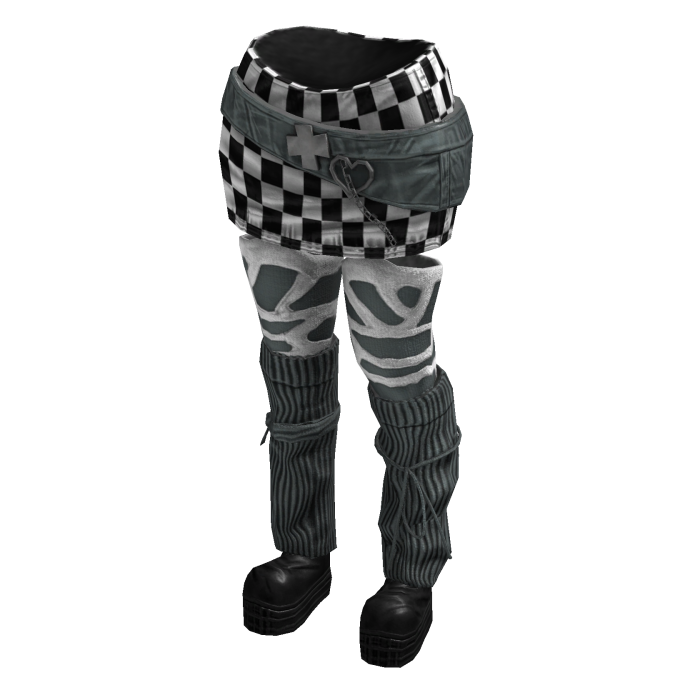 Chic Sporty Ura - Hara Skirt (White Slate Grey)