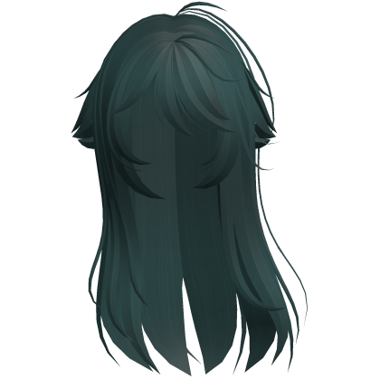Teal Shy Moe Cat Girl Windy Whispy Hair