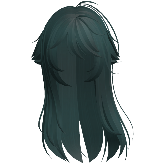 Teal Shy Moe Cat Girl Windy Whispy Hair