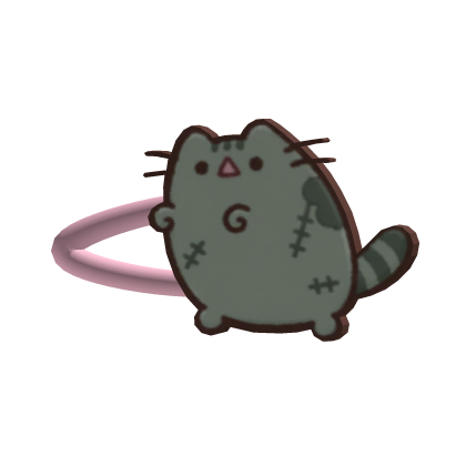 cute zombie pusheen hairclip Roblox item
