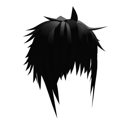 black emo anime spiky vkei hair