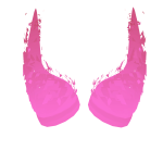 Pink Flaming Horns