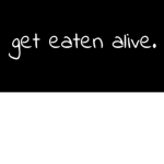 get eaten alive.