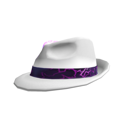 Purple Banded Boss White Hat Roblox
