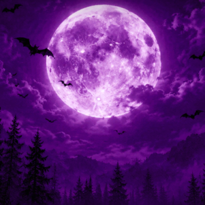 purple moon emo vampire gothic background
