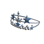Mermaid blue tiara seastars and pearls