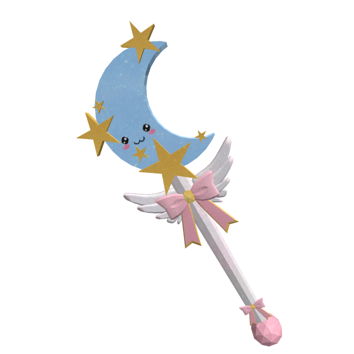 Cute Kawaii Face Night Scepter 