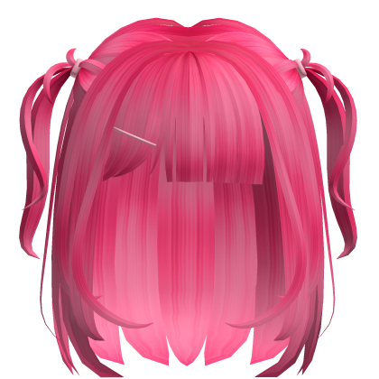 ♡ Kawaii pink short mini twintails Roblox item