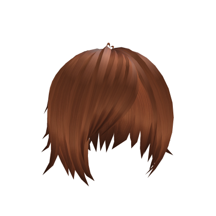 anime hairstyle, side-swept bangs orange (niche)