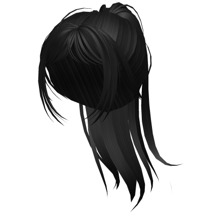 Ponytail with Bangs (Black) Roblox item