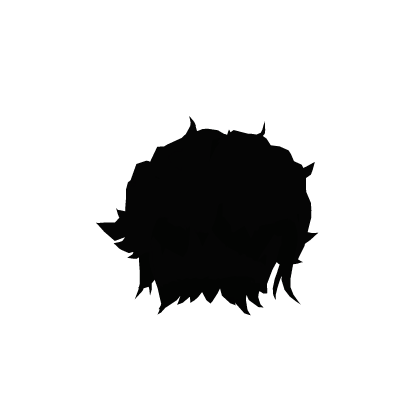 Black Glow kamado Tanjiro's Hair Roblox item