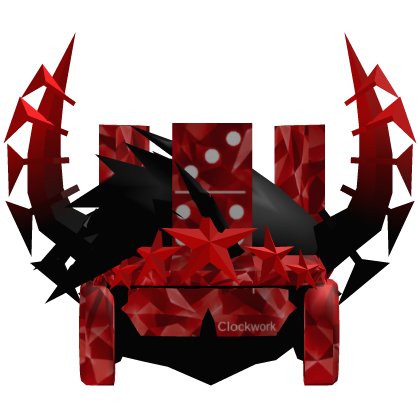 [⏳LIMITED ] Sparkle Red Hair+Crown+Clockwork+Horns