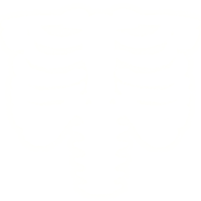 emissive glowing white skeleton spine 