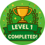 Level 1 Completed!