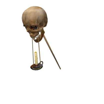 Halloween skull candle lantern [R]