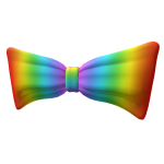 Rainbow Bow Tie