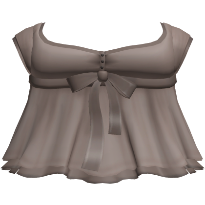 ♡: brown delicate dainty babydoll top