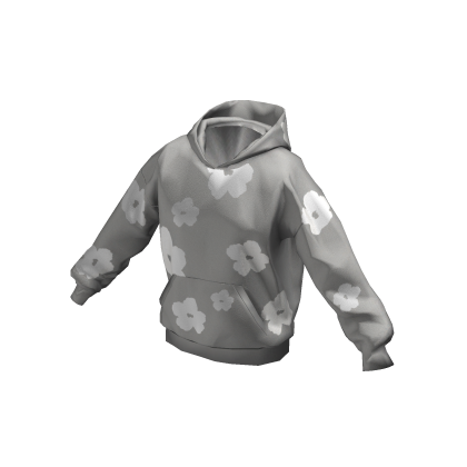 Grey Cotton Deni Hoodie thumbnail