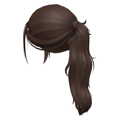 Preppy Lush Ponytail Brown Roblox item