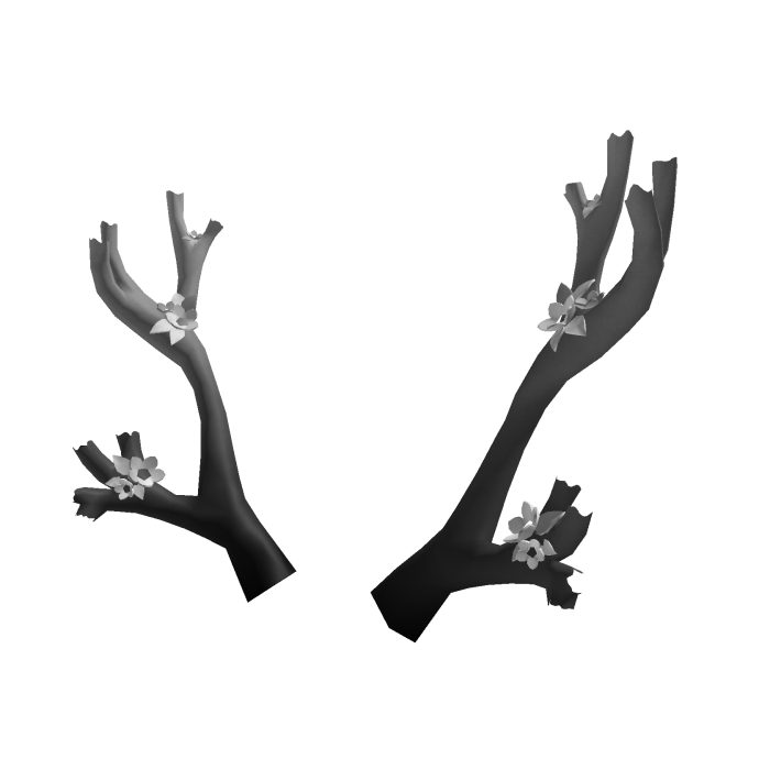 Grey Black Dark Dusk Sakura Antlers (Addon) 