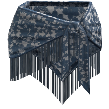 Blue Lace Tie Waist Tassel Belt Roblox item