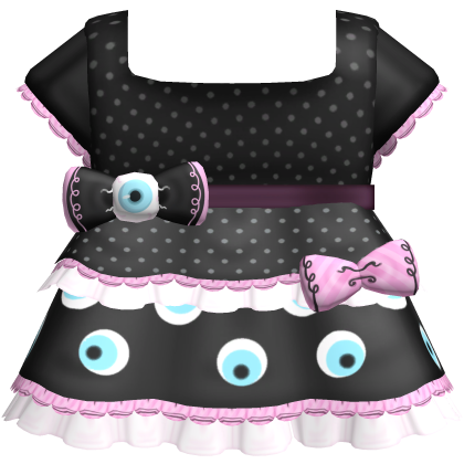 Pastel Goth Creepycute Eye Bow Dress