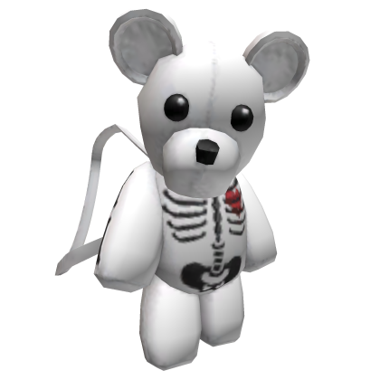 Y2K White Skeleton Teddy Bear [1.0]