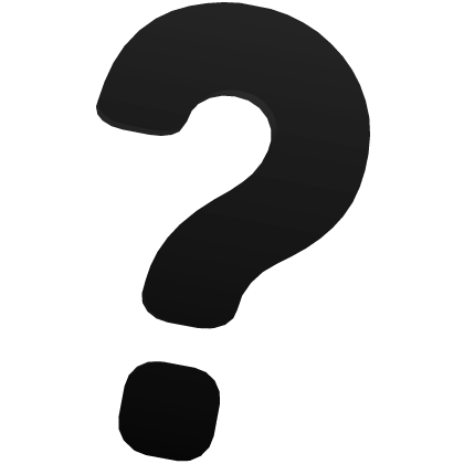 Black Question Mark Roblox item