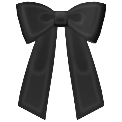 ♡ : Cute Pretty Black Princess Hair Ribbon Roblox item