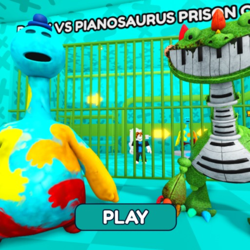 DOEY VS PIANOSAURUS PRISON RUN! (Obby)