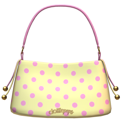 𝓓 | confetti polkadot bag - yellow & pink