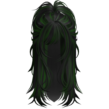 Wolfcut Spikey Half Up Toxic Green