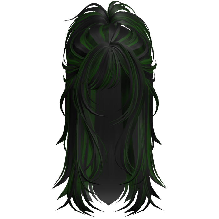 Wolfcut Spikey Half Up Toxic Green