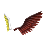 Half Angel Half Demon Wings
