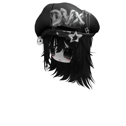 cabeza tierna DVX con gorro y pelo oscuro